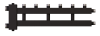 Коллектор с гидроразделителем "Warme" WKD.R.85 (Дублер рядный с гидроразд.) на 3+1 контура, черный